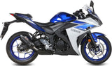 Terminale Di Scarico Con Omologazione Suono Suono Inox Nero Carbonio - Mivv Compatibile Con Yamaha Yzf-R25 (2015-2022)