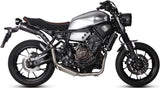 Impianto Di Scarico Completo Non Catalizzato E Con Omologazione Suono Ghibli Inox Nero - Mivv Compatibile Con Yamaha Xsr 700 (2016-2020)