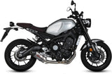 Impianto Di Scarico Completo Non Catalizzato E Con Omologazione Suono Oval Titanio Carbonio - Mivv Compatibile Con Yamaha Xsr 900 (2016-2020)