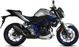 Terminale Di Scarico Con Omologazione Suono Suono Inox Nero Carbonio - Mivv Compatibile Con Yamaha Mt-03 (2016-2024)