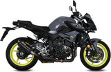 Terminale Di Scarico Con Omologazione Suono Suono Inox Nero Carbonio - Mivv Compatibile Con Yamaha Mt-10 (2016-2022)