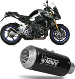 Terminale Di Scarico Con Omologazione Suono Mk3 Inox Nero - Mivv Compatibile Con Yamaha Mt-10 (2016-2022)