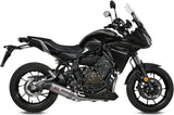 Impianto Di Scarico Completo Catalizzato E Con Omologazione Suono Oval Titanio Carbonio - Mivv Compatibile Con Yamaha Tracer 700 (2016-2024)