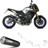 Impianto Di Scarico Completo Catalizzato E Con Omologazione Suono X-M1 Inox Nero - Mivv Compatibile Con Yamaha Fz-09 (2013-2020)