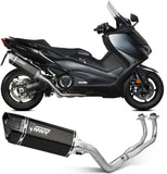 Impianto Di Scarico Completo Catalizzato E Con Omologazione Suono Sr-1 Titanio Nero - Mivv Compatibile Con Yamaha T-Max 560 (2020-2021)