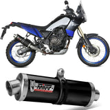 Terminale Di Scarico Con Omologazione Suono Oval Titanio Nero - Mivv Compatibile Con Yamaha Ténéré 700 (2019-2024)