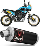 Terminale Di Scarico Con Omologazione Suono Dakar Inox Nero - Mivv Compatibile Con Yamaha Ténéré 700 (2019-2024)