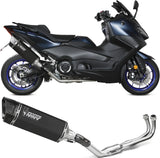 Impianto Di Scarico Completo Catalizzato E Con Omologazione Suono Sr-1 Full Titanio Nero - Mivv Compatibile Con Yamaha T-Max 560 (2022-2024)