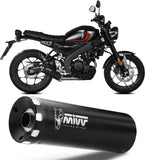 Impianto Di Scarico Completo Catalizzato E Con Omologazione Suono Hr-1 Inox Nero - Mivv Compatibile Con Yamaha Xsr 125 (2022-2024)