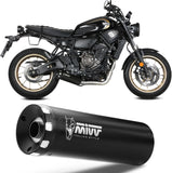 Impianto Di Scarico Completo Catalizzato E Con Omologazione Suono Hr-1 Inox Nero - Mivv Compatibile Con Yamaha Xsr 700 (2021-2024)