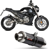 Impianto Di Scarico Completo Catalizzato E Con Omologazione Suono Gp Inox Nero - Mivv Compatibile Con Zontes Zt 125 G1 (2021-2024)