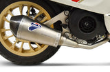 Exhaust Tip Without Sound Certification Relevance Stainless Steel Carbon Cap - Termignoni Compatible With Piaggio Vespa Primavera 150 (2008-2022)