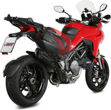 Uncatalysed Exhaust System Without Sound Certification Suono Steel Black Carbon - Mivv Compatible With Ducati Multistrada 1200 (2015-2017)