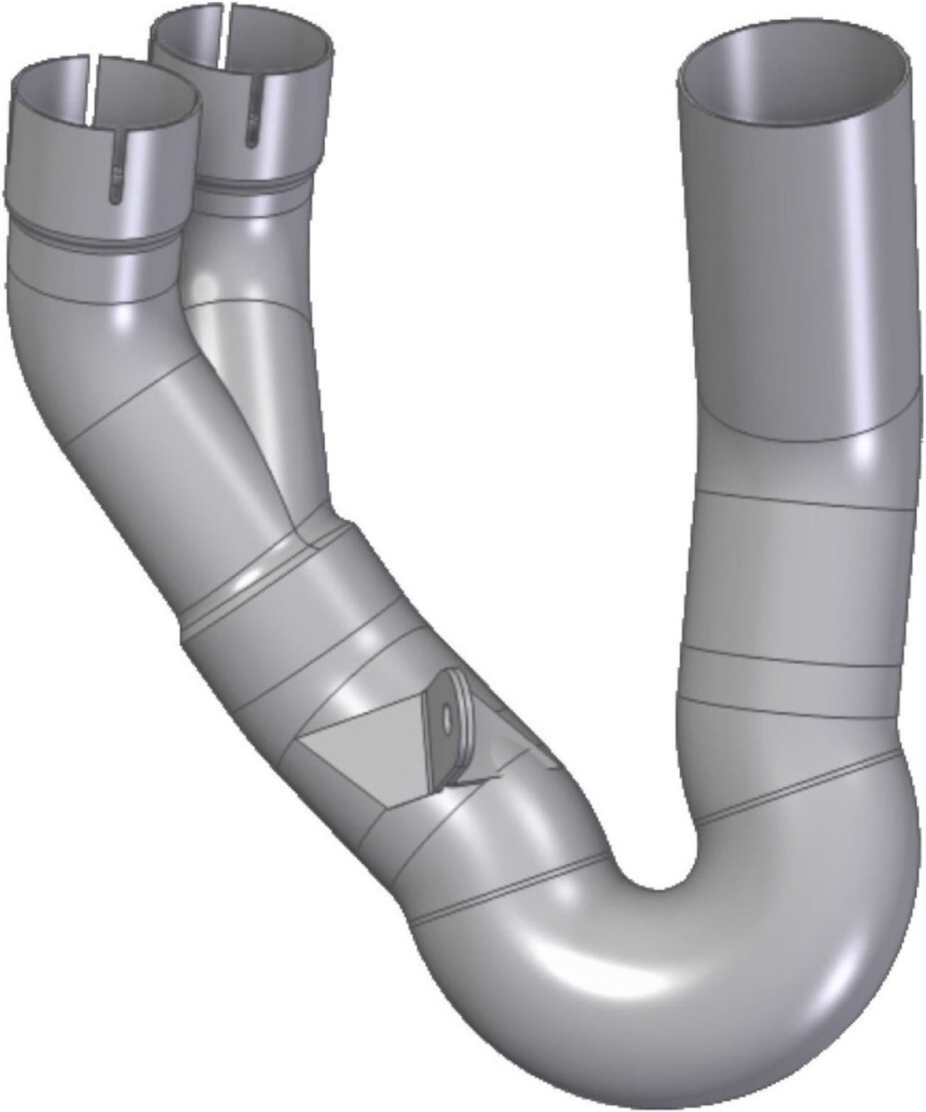 Non-Catalytic Connector Pipe - Mivv Compatible With Ducati Hypermotard 950 - Sp - Rve (2021-2024)