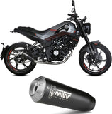Impianto Di Scarico Completo Non Catalizzato E Senza Omologazione Suono X-M1 Inox Nero - Mivv Compatibile Con Benelli Leoncino 125 (2022-2024)