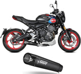 Complete Exhaust System Without Catalytic Converter And Without Sound Certification X-M5 Steel Black - Mivv Compatible With Triumph Trident 660 (2025-2026)