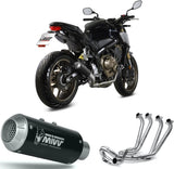 Impianto Di Scarico Completo Non Catalizzato E Senza Omologazione Suono Mk3 Inox Nero - Mivv Compatibile Con Honda Cbr 650 R (2019-2023)