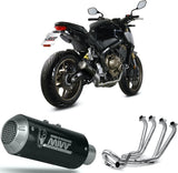 Impianto Di Scarico Completo Non Catalizzato E Senza Omologazione Suono Mk3 Carbonio - Mivv Compatibile Con Honda Cbr 650 R (2019-2023)