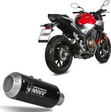 Terminale Di Scarico Non Catalizzato E Senza Omologazione Suono Mk3 Inox Nero - Mivv Compatibile Con Honda Cb 500 F (2019-2024)