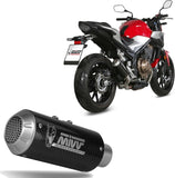 Terminale Di Scarico Non Catalizzato E Senza Omologazione Suono Mk3 Carbonio - Mivv Compatibile Con Honda Cb 500 F (2019-2024)