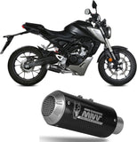 Impianto Di Scarico Completo Non Catalizzato E Senza Omologazione Suono Mk3 Carbonio - Mivv Compatibile Con Honda Cb 125 R (2018-2020)