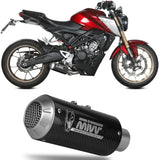 Impianto Di Scarico Completo Non Catalizzato E Senza Omologazione Suono Mk3 Carbonio - Mivv Compatibile Con Honda Cb 125 R (2021-2024)
