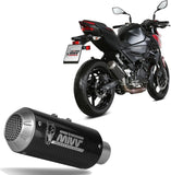 Terminale Di Scarico Non Catalizzato E Senza Omologazione Suono Mk3 Carbonio - Mivv Compatibile Con Kawasaki Z 400 (2019-2023)