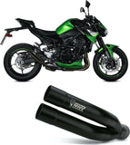 Terminale Di Scarico Non Catalizzato E Senza Omologazione Suono Double Gun Inox Nero - Mivv Compatibile Con Kawasaki Z 900 (2020-2024)
