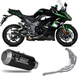 Impianto Di Scarico Completo Non Catalizzato E Senza Omologazione Suono Mk3 Carbonio - Mivv Compatibile Con Kawasaki Ninja 1000 Sx (2020-2024)