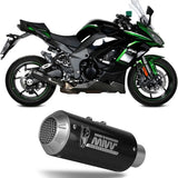 Terminale Di Scarico Non Catalizzato E Senza Omologazione Suono Mk3 Carbonio - Mivv Compatibile Con Kawasaki Ninja 1000 Sx (2020-2024)