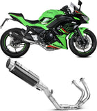 Impianto Di Scarico Completo Non Catalizzato E Senza Omologazione Suono Gppro Carbonio Carbonio - Mivv Compatibile Con Kawasaki Z 650 (2024)