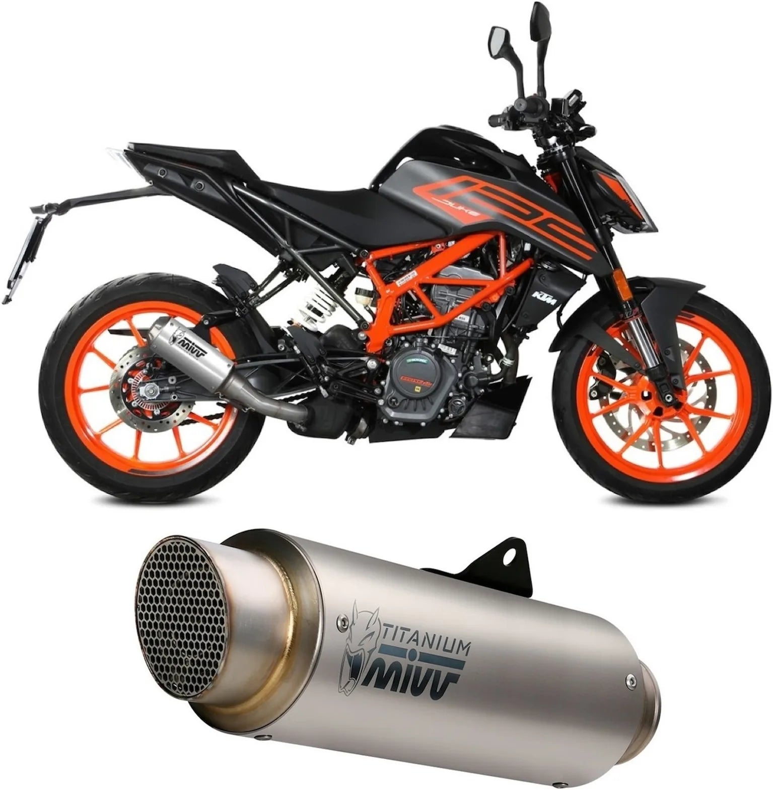 Terminale Di Scarico Non Catalizzato E Senza Omologazione Suono Mk3 Inox - Mivv Compatibile Con Ktm 125 Duke (2021-2023)