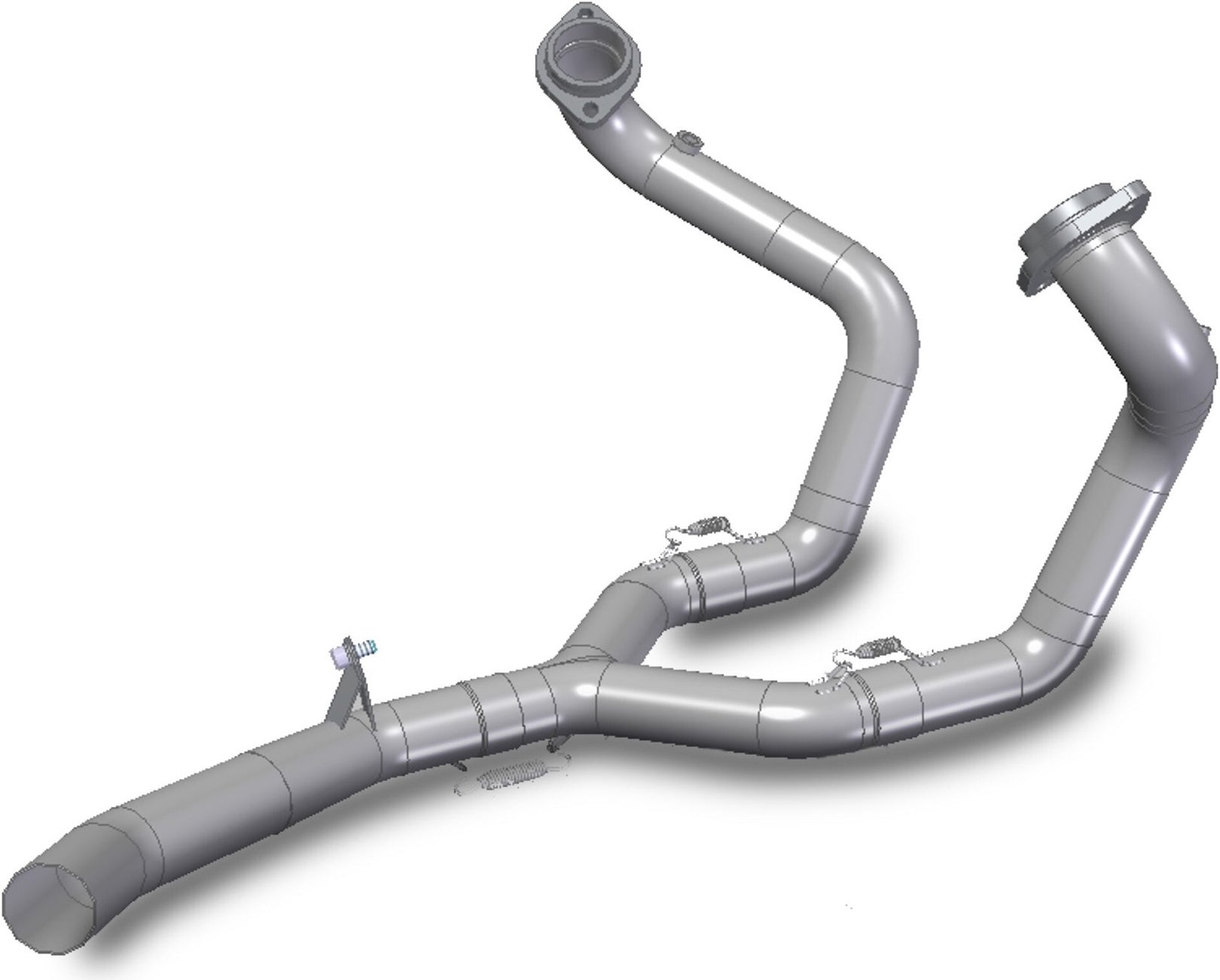 Non-Catalytic Connector Pipe - Mivv Compatible With Moto Guzzi V 100 Mandello 1000 (2022-2024)