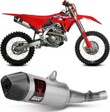 Terminale Di Scarico Con Omologazione Fim Str1 Titanio Carbonio - Mivv Compatibile Con Honda Crf 250 (2022-2024)