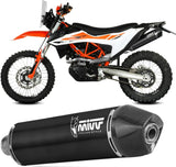 Terminale Di Scarico Non Catalizzato E Senza Omologazione Suono Str1 Inox Nero - Mivv Compatibile Con Ktm 690 Smc R (2021-2024)