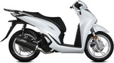 Impianto Di Scarico Completo Non Catalizzato E Senza Omologazione Suono Mover Inox Nero - Mivv Compatibile Con Honda Sh 150 (2020-2024)