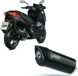 Terminale Di Scarico Non Catalizzato E Senza Omologazione Suono Mover Inox Nero - Mivv Compatibile Con Yamaha X-Max 300 (2017-2020)