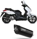 Terminale Di Scarico Non Catalizzato E Senza Omologazione Suono Mover Inox Nero - Mivv Compatibile Con Yamaha X-Max 250 (2006-2016)