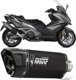 Terminale Di Scarico Non Catalizzato E Senza Omologazione Suono Sr-1 Titanio Nero - Mivv Compatibile Con Kymco Ak 550 (2021-2024)