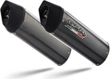 Doppio Terminale Di Scarico Senza Omologazione Suono Furore Carbon Look - Gpr Compatibile Con Suzuki Gw 250 F (2012-2017)