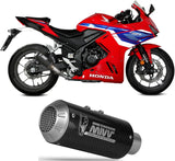 Exhaust Tip Without Sound Certification Mk3 Carbon - Mivv Compatible With Honda Cbr 500 R (2025-2026)