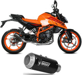 Exhaust Tip Without Sound Certification Mk3 Steel Black - Mivv Compatible With Ktm 390 Duke (2024-2026)