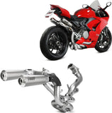 Impianto Di Scarico Completo Non Catalizzato E Senza Omologazione Suono X-M1 Titanio - Mivv Compatibile Con Ducati Panigale V2 (2020-2024)
