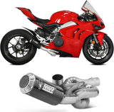 Impianto Di Scarico Completo Non Catalizzato E Senza Omologazione Suono Mk3 Carbonio - Mivv Compatibile Con Ducati Streetfighter V4 (2020-2022)