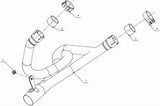 Non-Catalytic Connector Pipe - Mivv Compatible With Suzuki Sv 650 (2003)