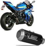 Terminale Di Scarico Non Catalizzato E Senza Omologazione Suono Mk3 Carbonio - Mivv Compatibile Con Suzuki Gsx-R 1000 (2017-2020)