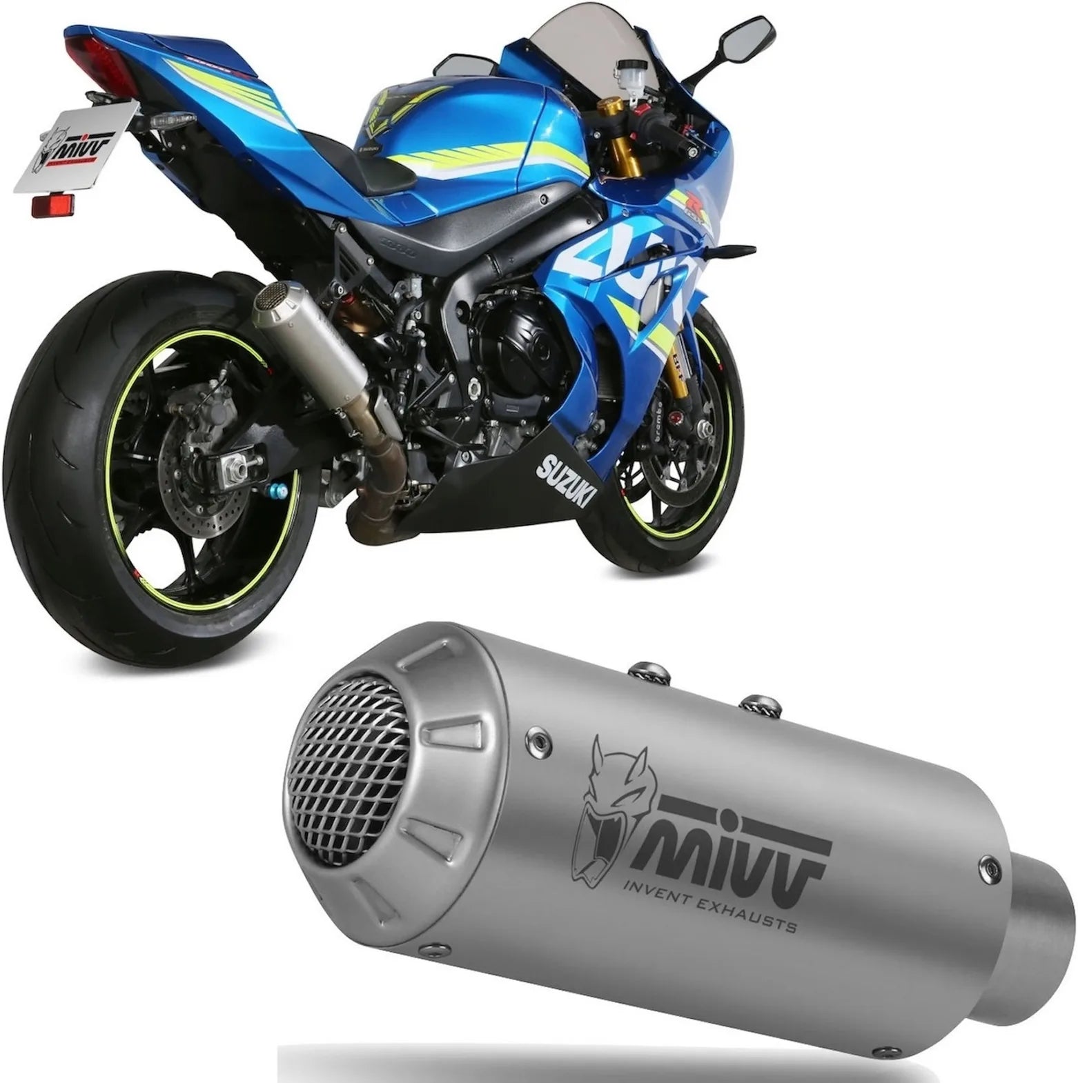 Terminale Di Scarico Non Catalizzato E Senza Omologazione Suono Mk3 Inox - Mivv Compatibile Con Suzuki Gsx-R 1000 (2017-2020)