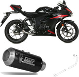 Impianto Di Scarico Completo Non Catalizzato E Senza Omologazione Suono Mk3 Carbonio - Mivv Compatibile Con Suzuki Gsx-R 125 (2017-2020)