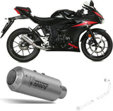 Impianto Di Scarico Completo Non Catalizzato E Senza Omologazione Suono Mk3 Inox - Mivv Compatibile Con Suzuki Gsx-S 125 (2017-2020)