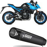 Impianto Di Scarico Completo Non Catalizzato E Senza Omologazione Suono X-M5 Inox Nero Carbonio - Mivv Compatibile Con Suzuki Gsx 8S (2022-2024)